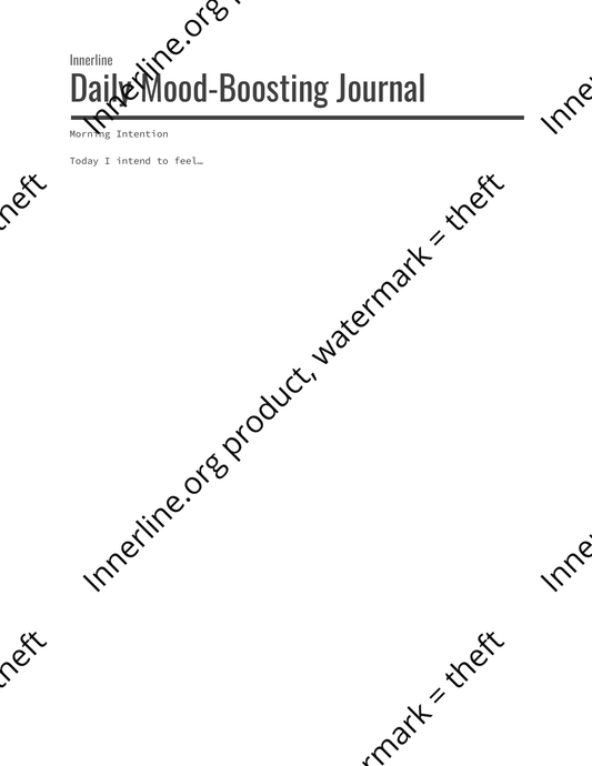 Daily Mood-Boosting Journal Pages