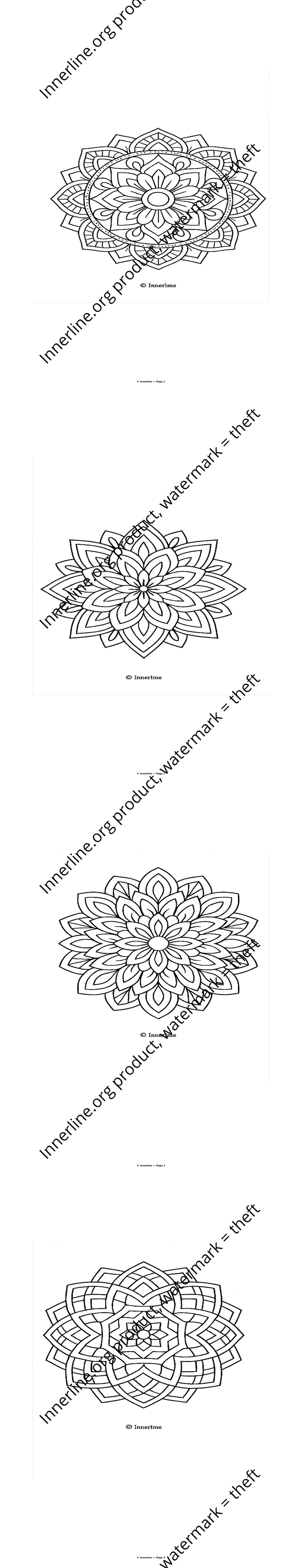 Mini Mindfulness Coloring Sheets